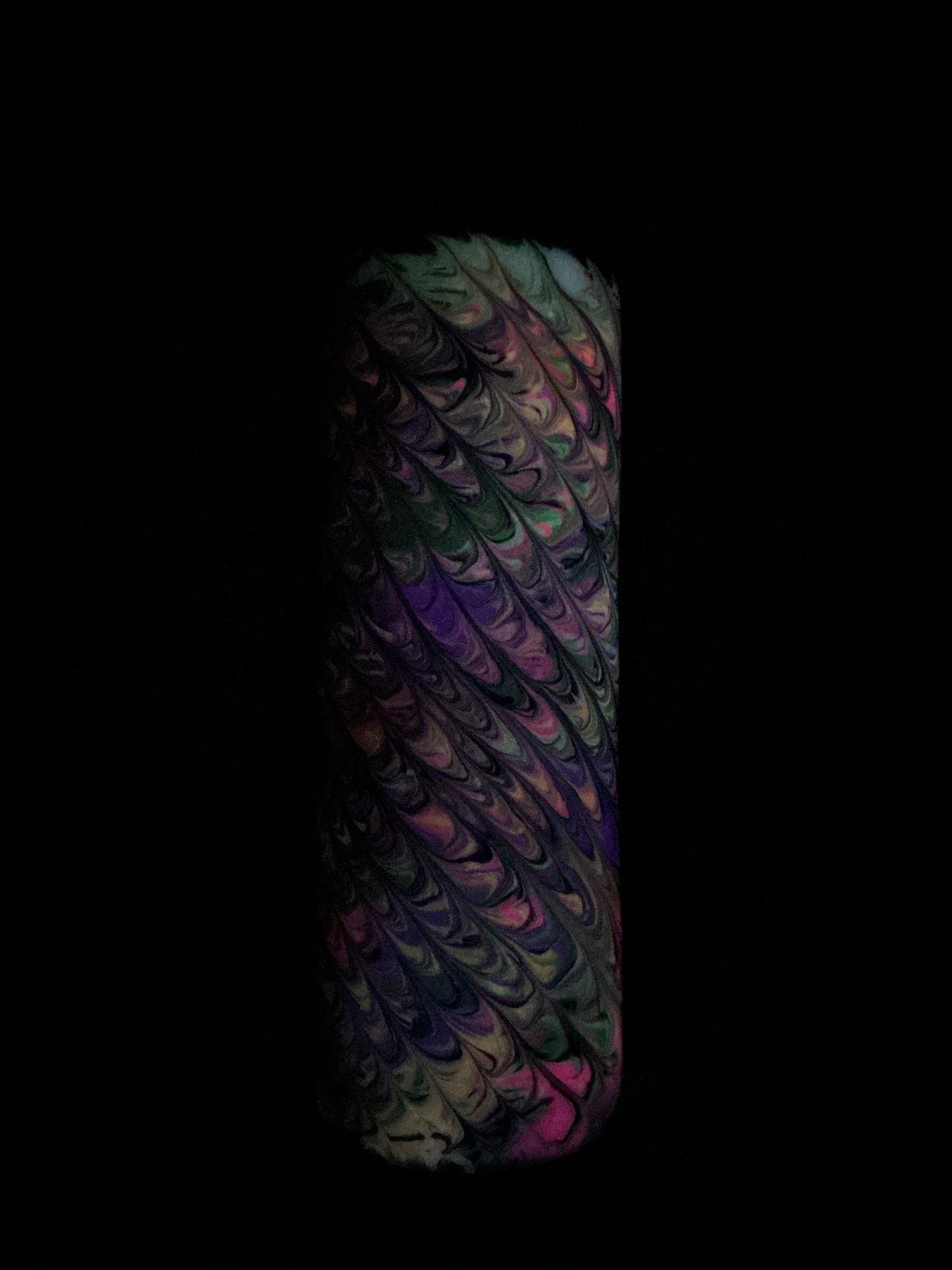 20oz Skinny - Peekadoodle w/ GLOW made by Brooke SOLD