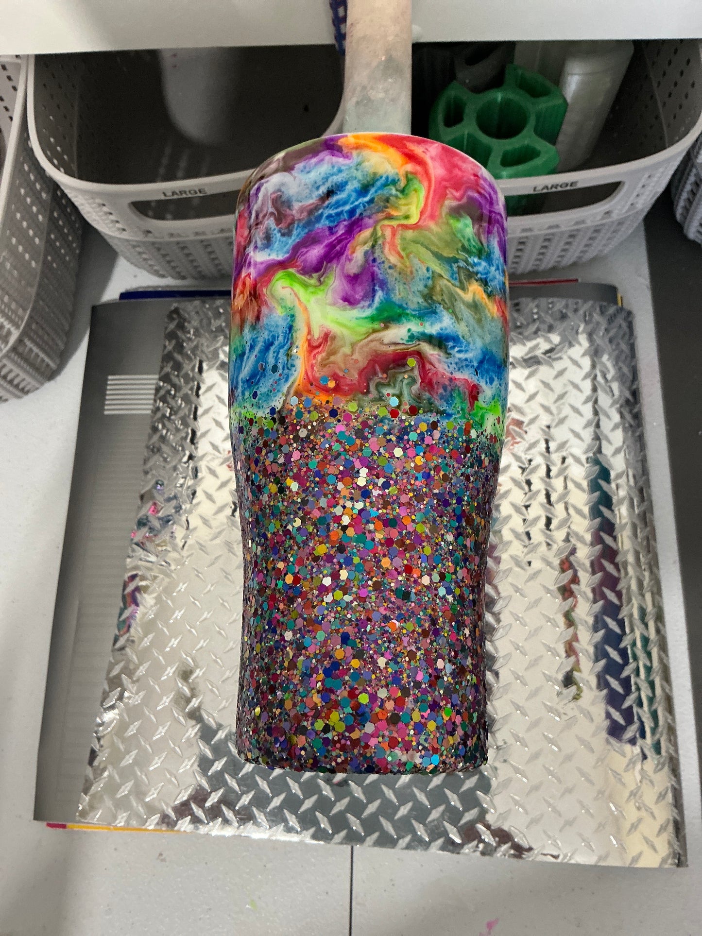 30oz Modern Curve Neon Junk in the Trunk made by YaYa