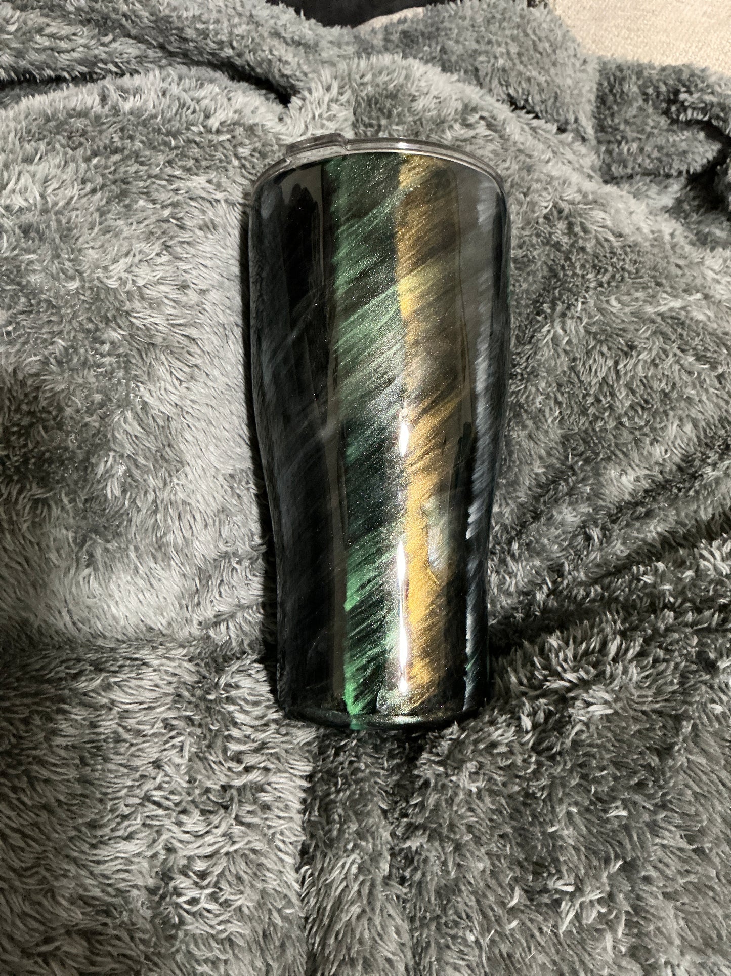 30oz Modern Curve - Metalic side swipe NO glow made by Brooke