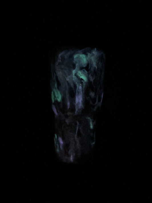 30oz Twisted Curve - Marble w/ GLOW made by Brooke SOLD