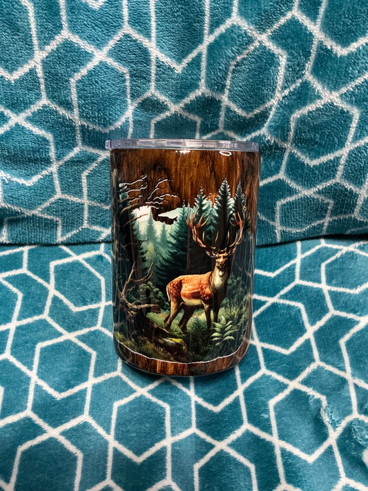 14oz thick tumbler Camo Deer