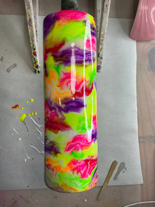 30oz Neon glow ink drop made by YaYa SOLD