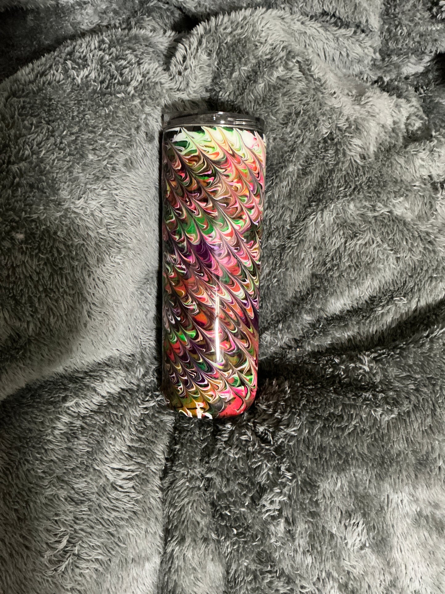 20oz Skinny - Peekadoodle w/ GLOW made by Brooke SOLD