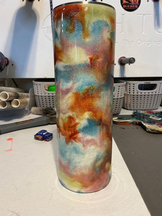 #16)     30oz Skinny western Ink Drop made by Brooke - FRANNIE SOLD