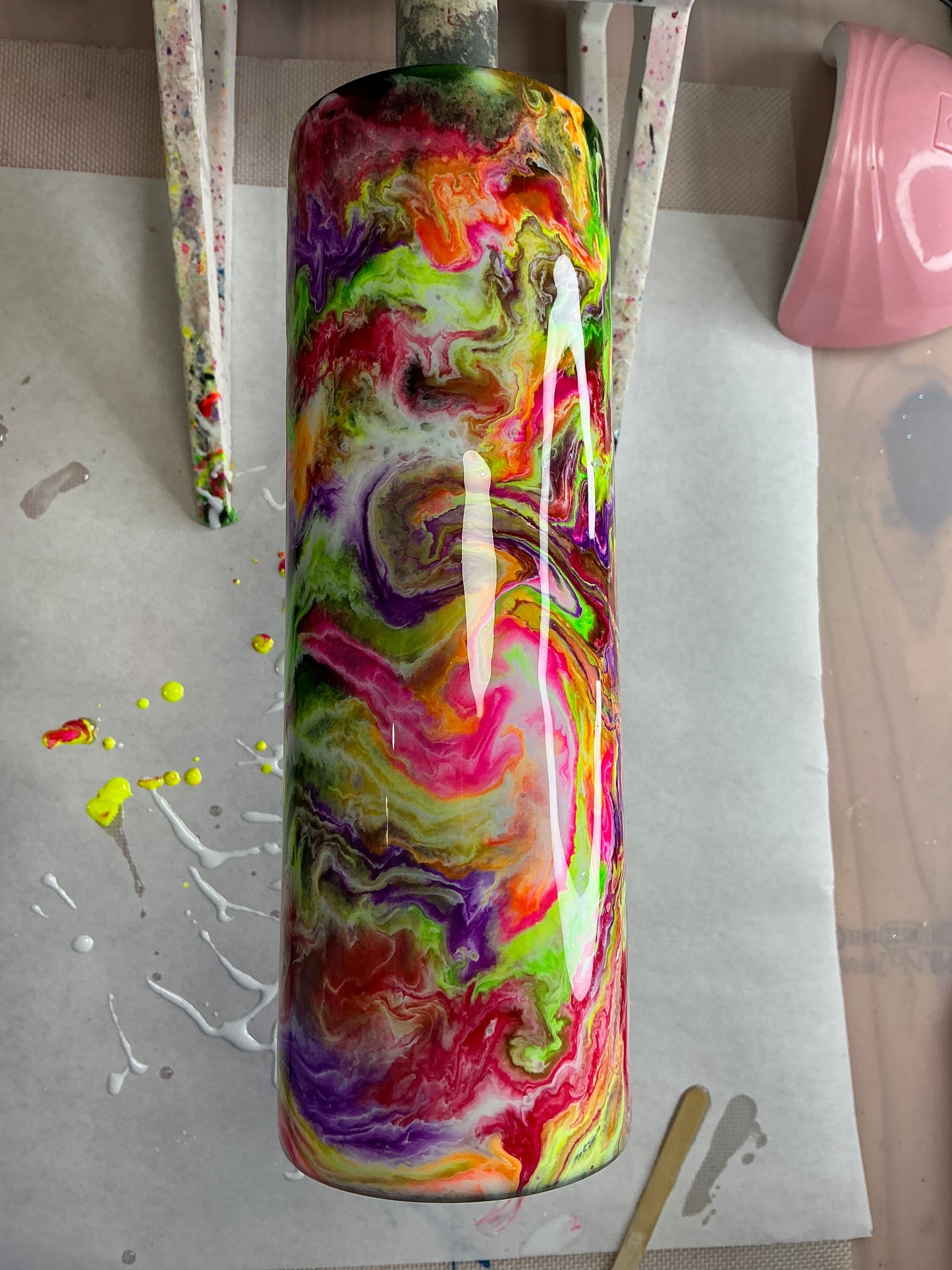 30oz Neon black base glow inks made by YaYa SOLD