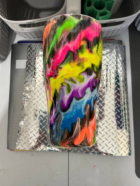 30oz Modern Curve YaYa’s Neon FAFO Glow Melt made by YaYa