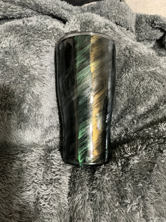 30oz Modern Curve - Metalic side swipe NO glow made by Brooke