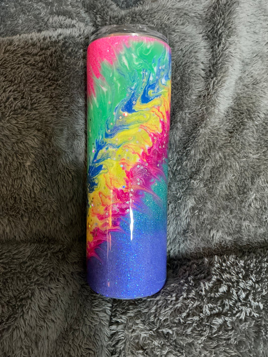 30oz 3 Ombre’ Base with Neon Bougie Stinger GLOW - YaYa SOLD