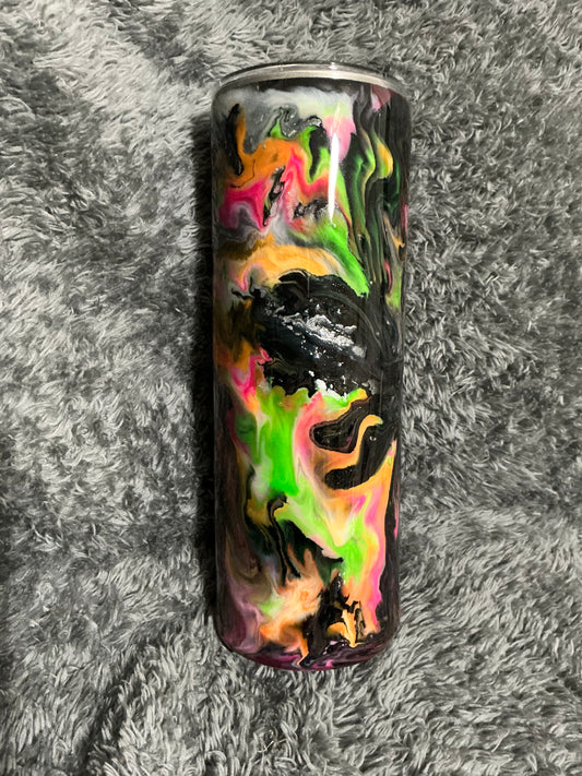 #31)     20oz Skinny Neon - KRISTI SOLD