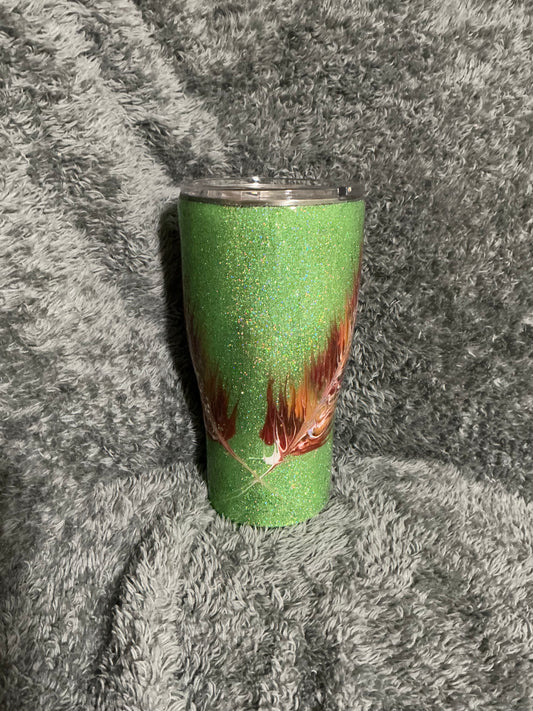 #28)     30oz Modern Curve Feather - LINDA SOLD